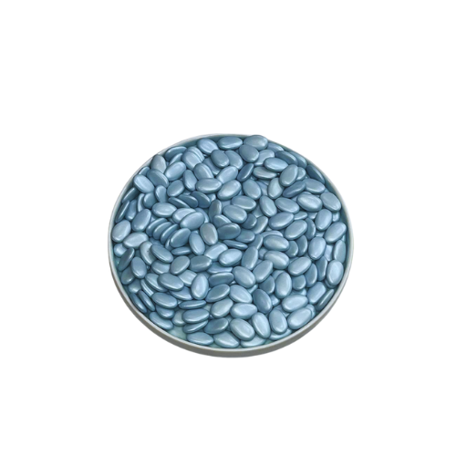 Pearly Light Blue Oval Chocolate